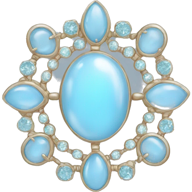 pale blue jewelry emoji