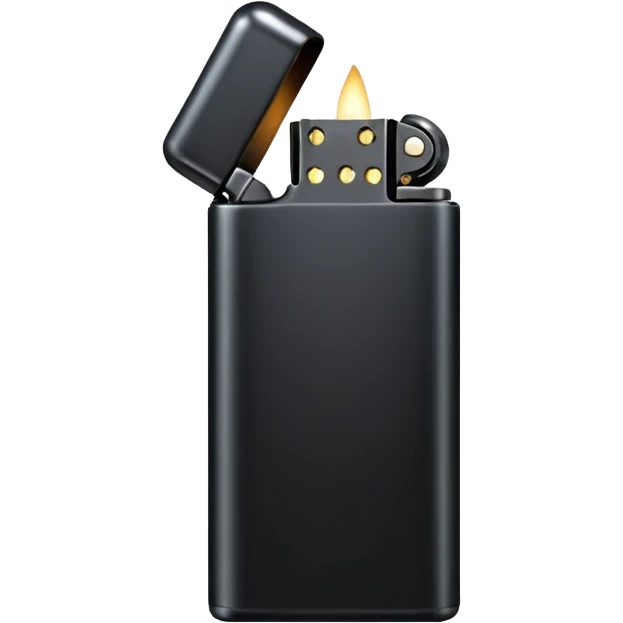 black lighter emoji