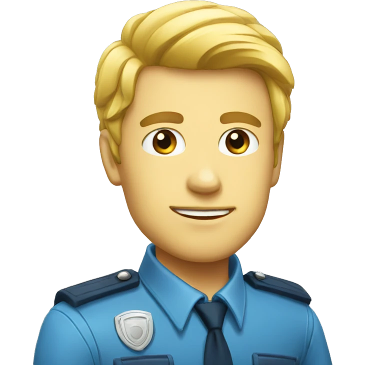 Badge bleu emoji
