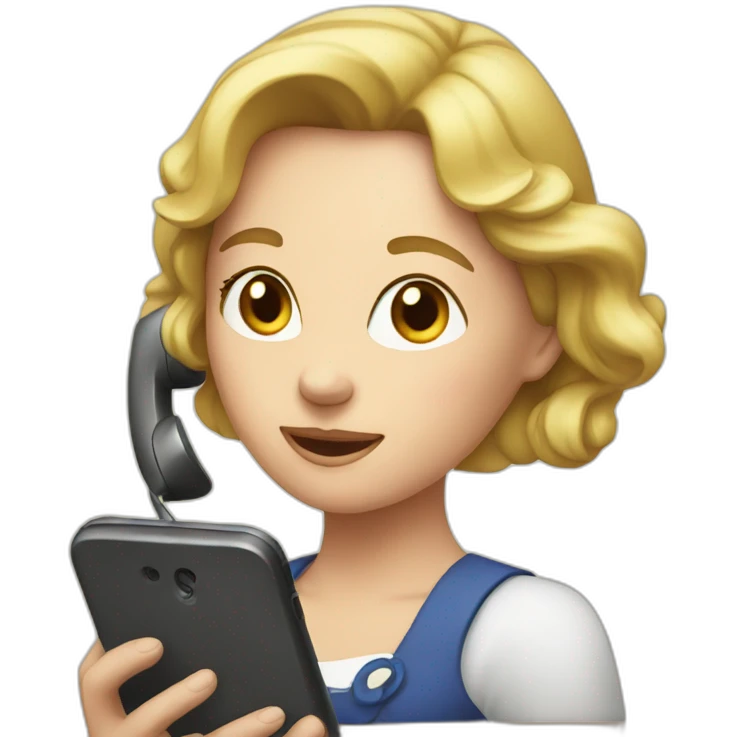 Elisabeth 2 at phone emoji