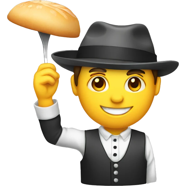 Waiter mit hut  emoji