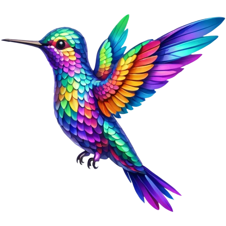 Rainbow hummingbird  emoji