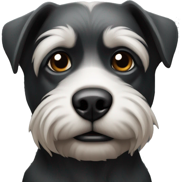 chien noir emoji