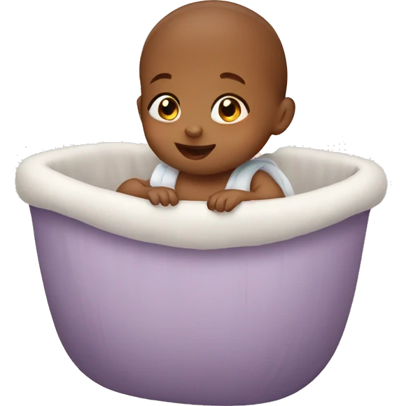 Baby in cradle emoji