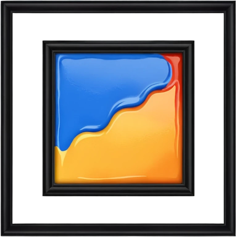 framed wall paint with border emoji