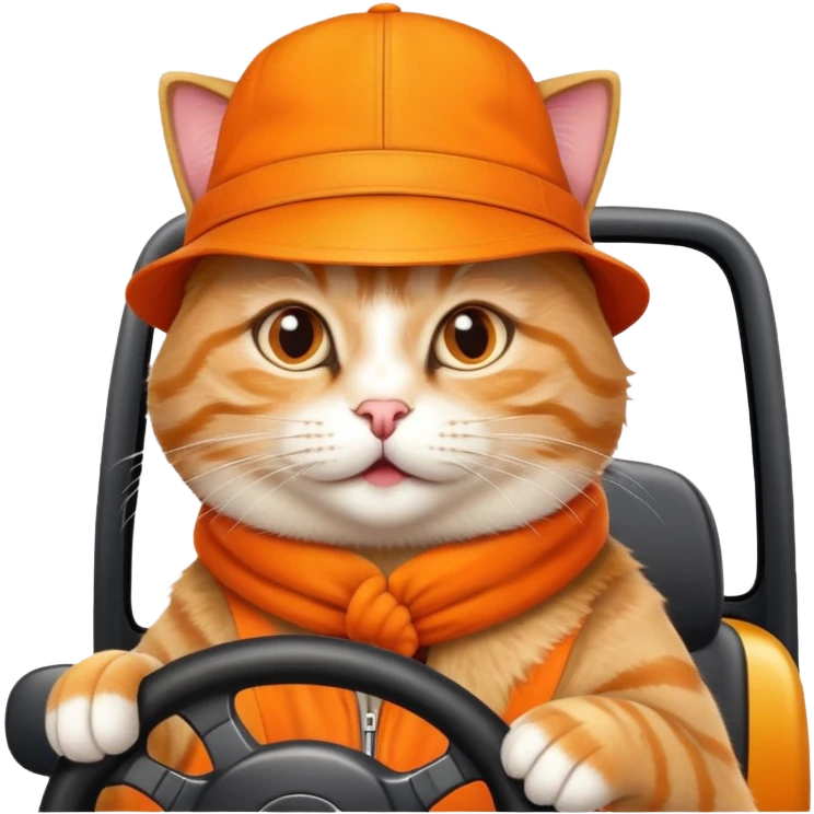 funy cat driver emoji