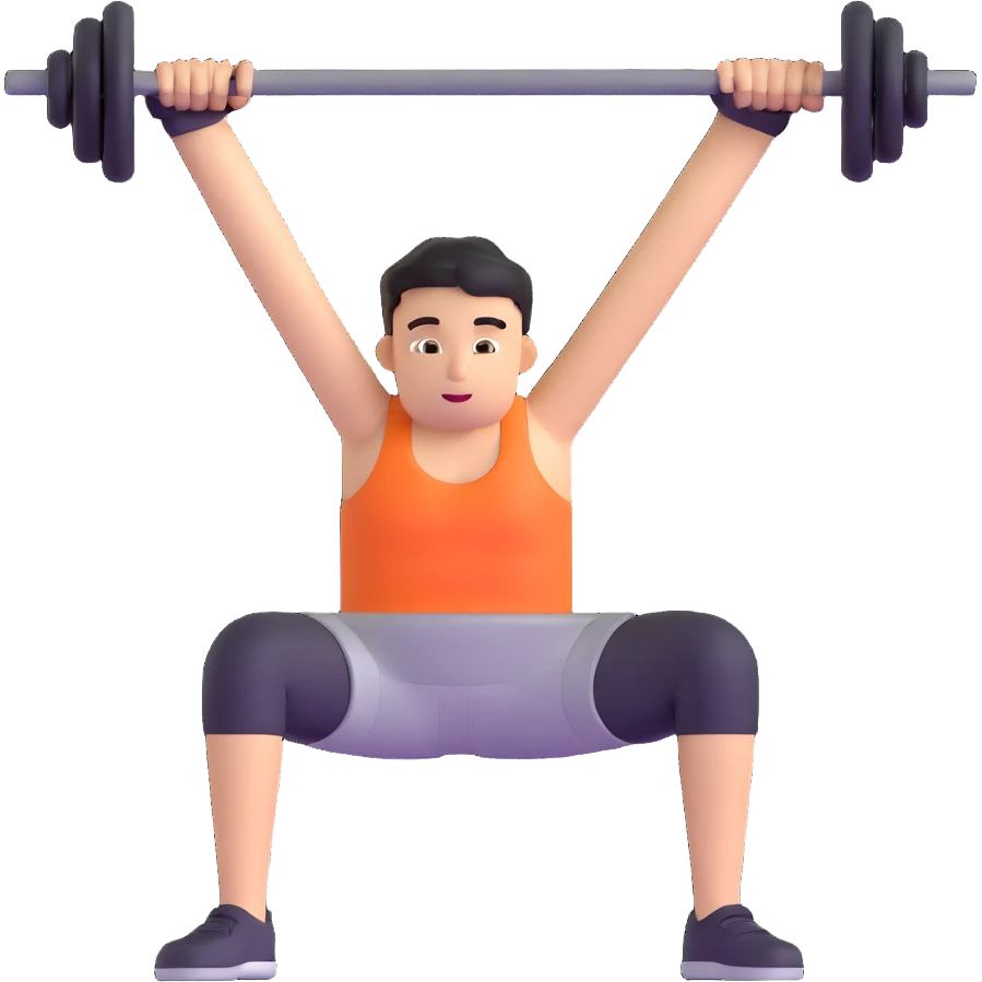 person doing a workout emoji