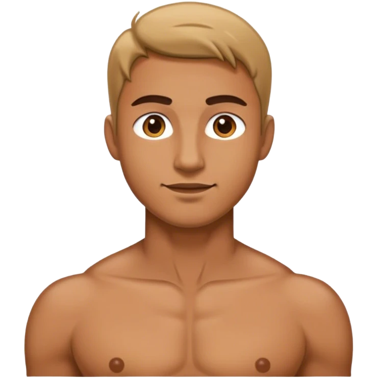 only above waist male body emoji