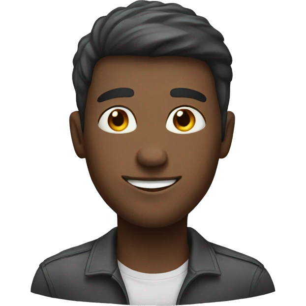 Human male. Happy and confident and friendly emoji