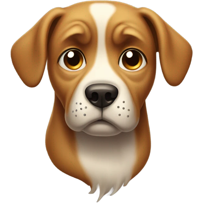 Dog crying emoji