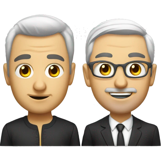 Risko Popluhar and Alexander Kružlík emoji
