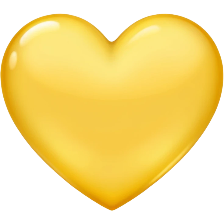 soft yellow heart emoji
