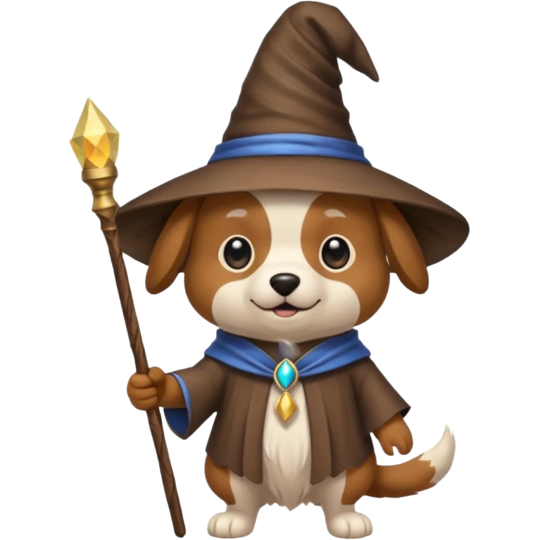Dog wizard emoji