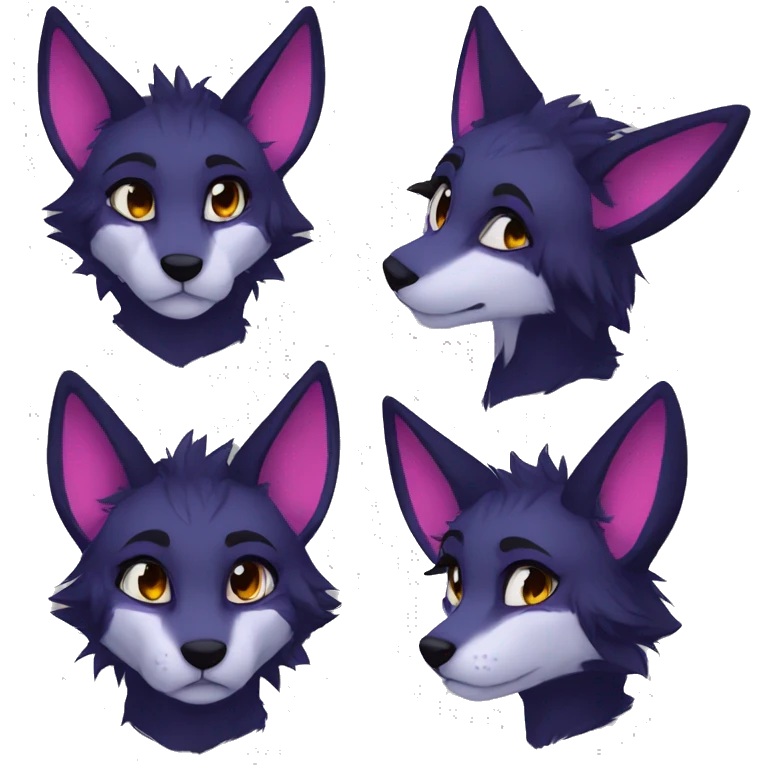 Edgy anthro furry by Falvie, AngieWolf emoji