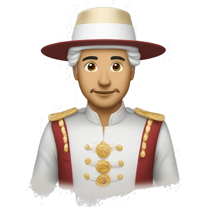 Un emir saoudien rouge et blanc chapeau  emoji