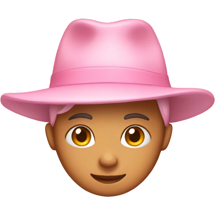 Light pink hat emoji