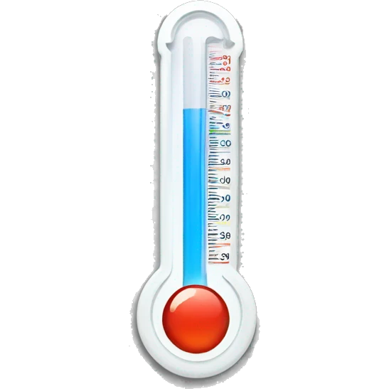 thermometer for loud and quiet emoji