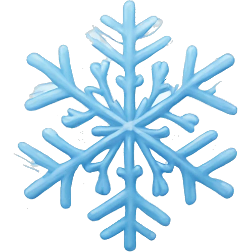 Beautiful snowflake emoji