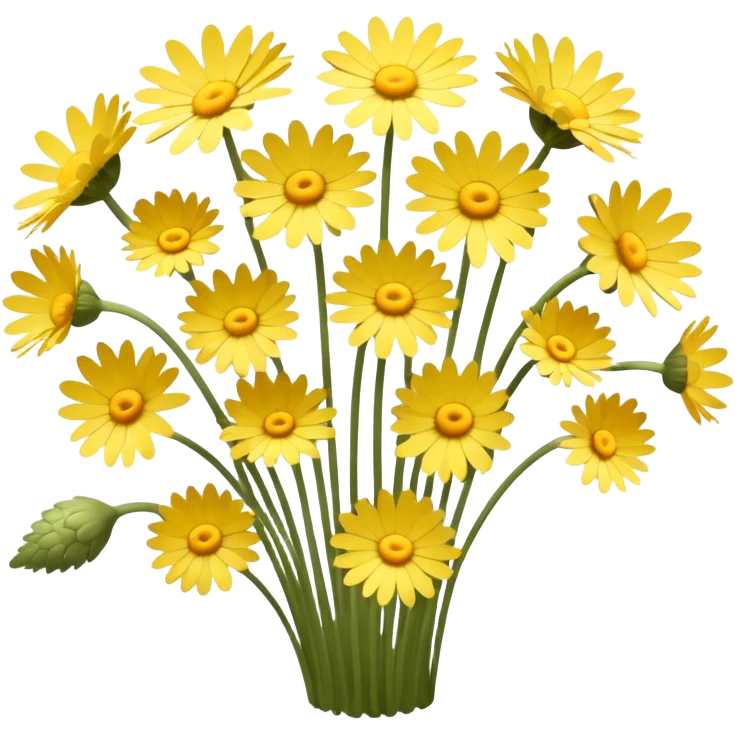 Tussilago farfara flowers emoji