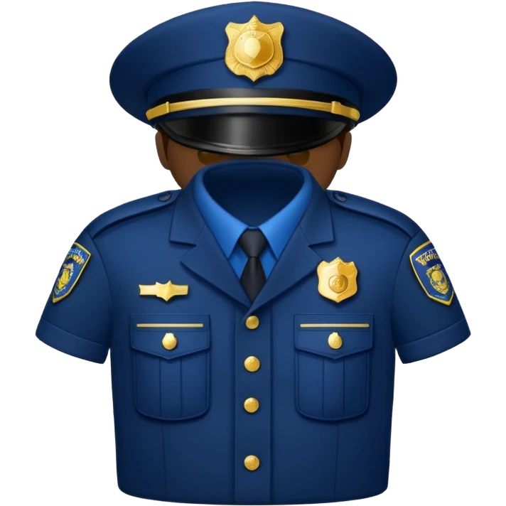 police uniform emoji