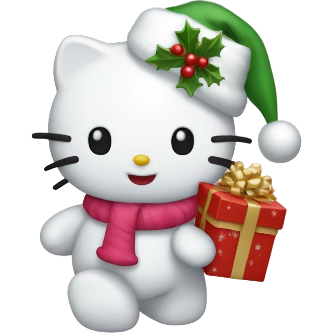 Hello kitty Christmas  emoji