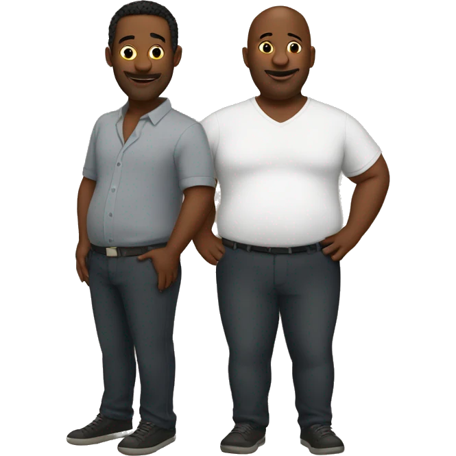 huge belly gay couple emoji