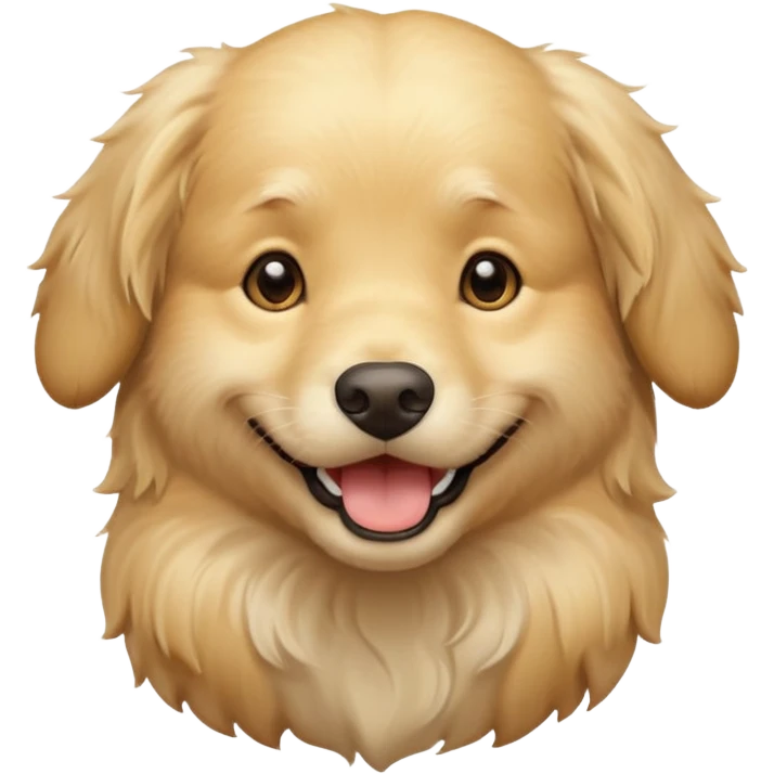 cream golden retriever emoji