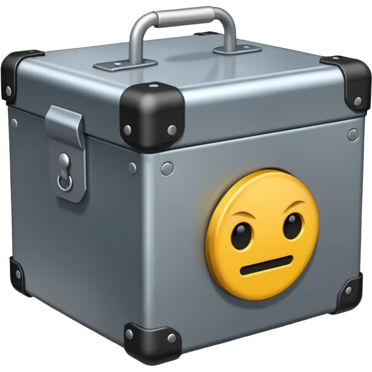 caja fuerte de metal emoji