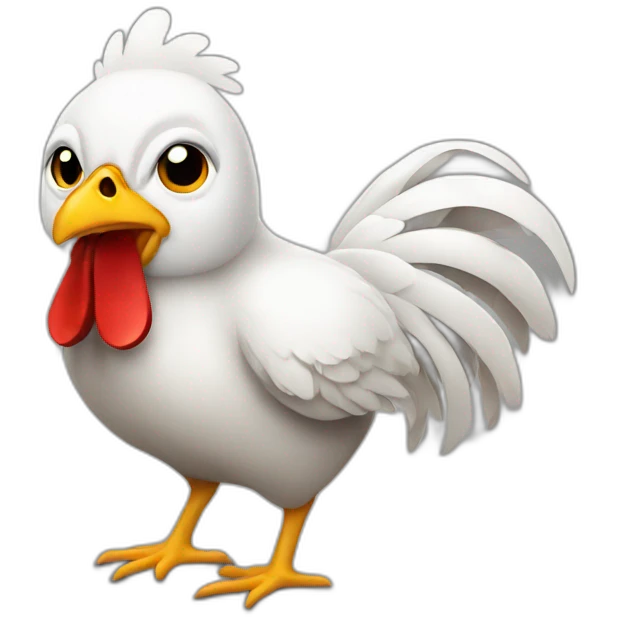 chicken with a gun emoji
