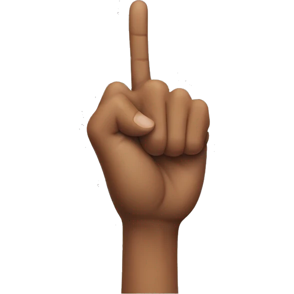 hand two fingers emoji