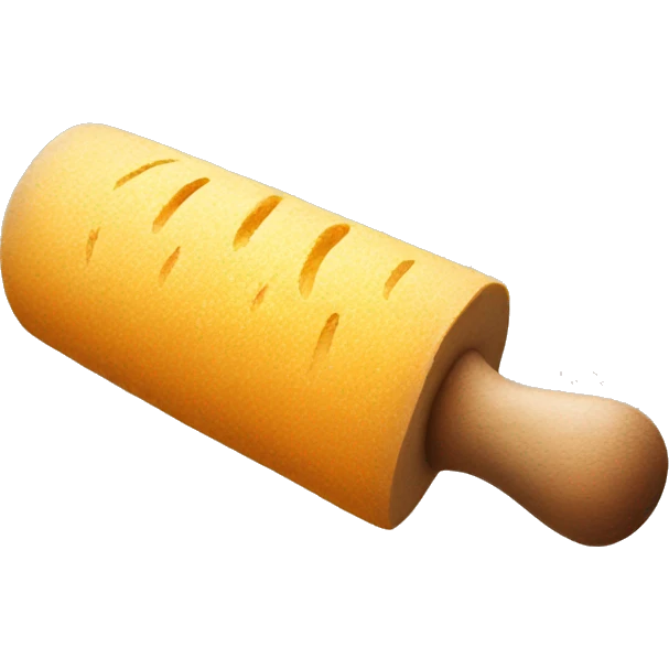 Rolling pin and turmeric  emoji