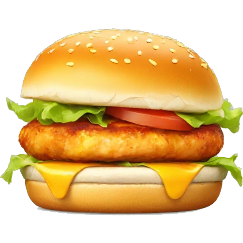 chicken burger emoji