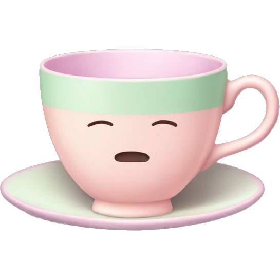 Pastel tea cup emoji