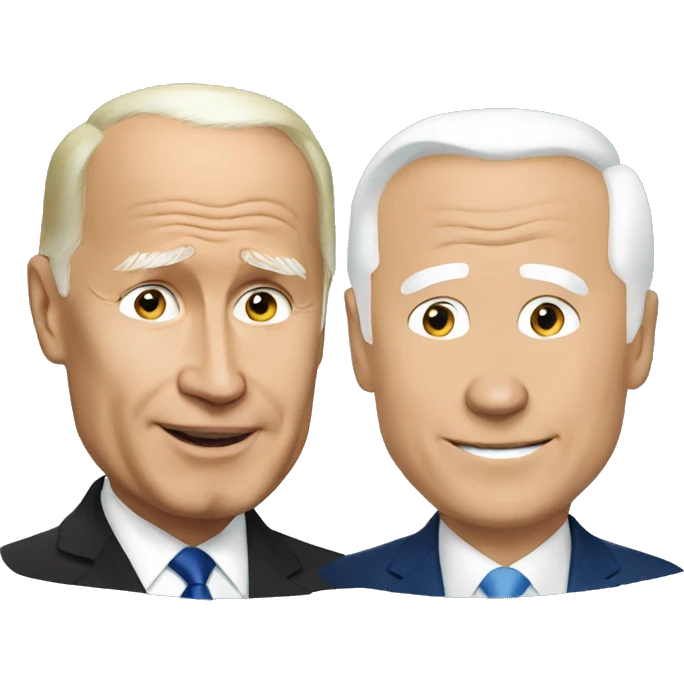 Putin and Biden emoji