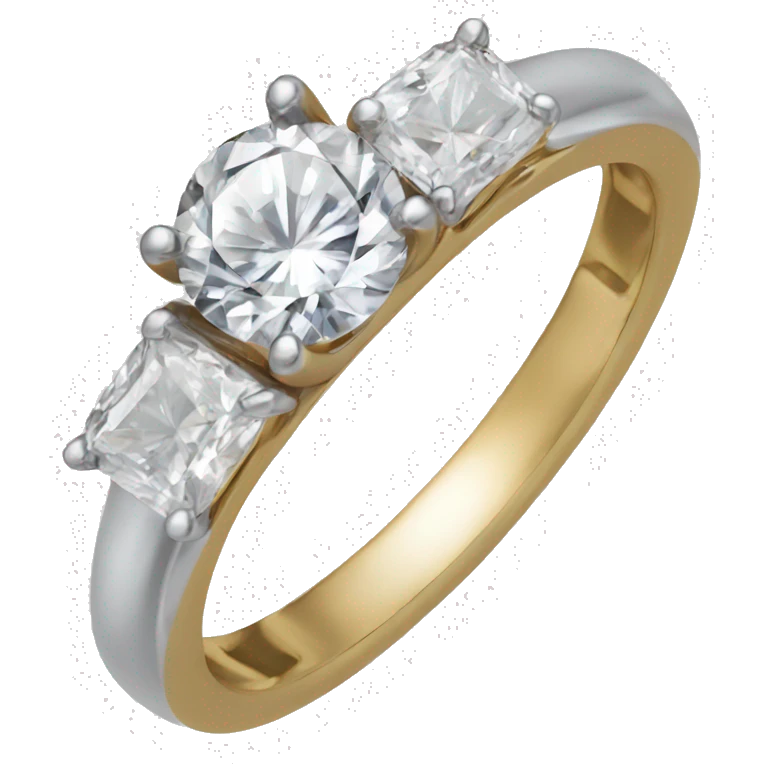 Ring with 5c diamond emoji
