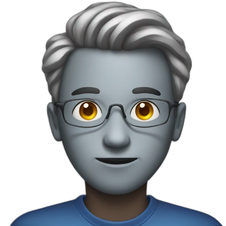 Person look like atom emoji