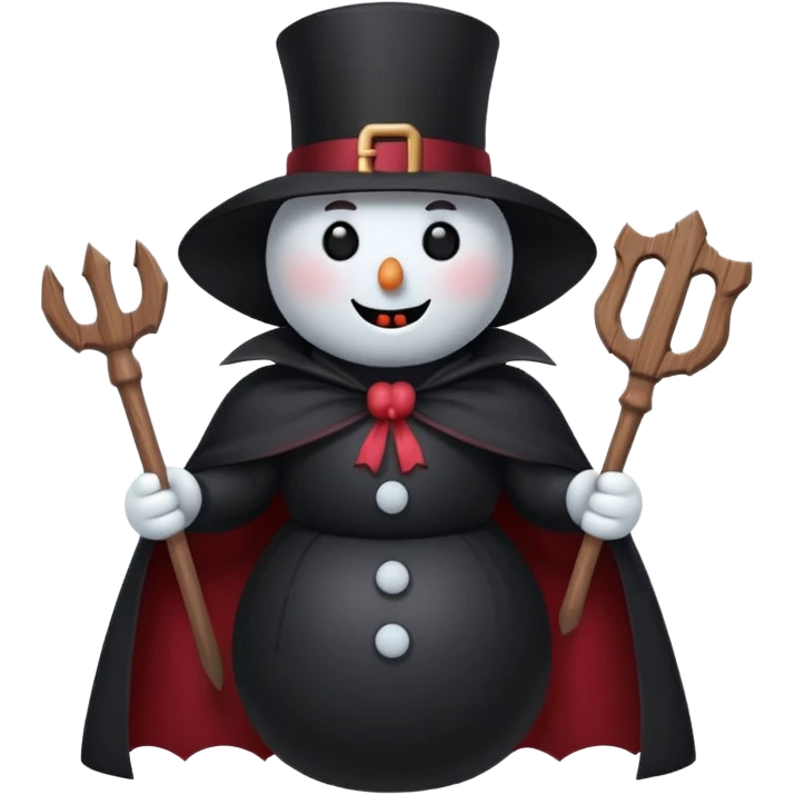 cute vampire snowman emoji
