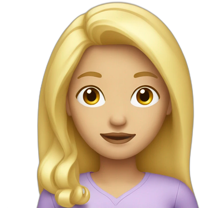 blond woman emoji
