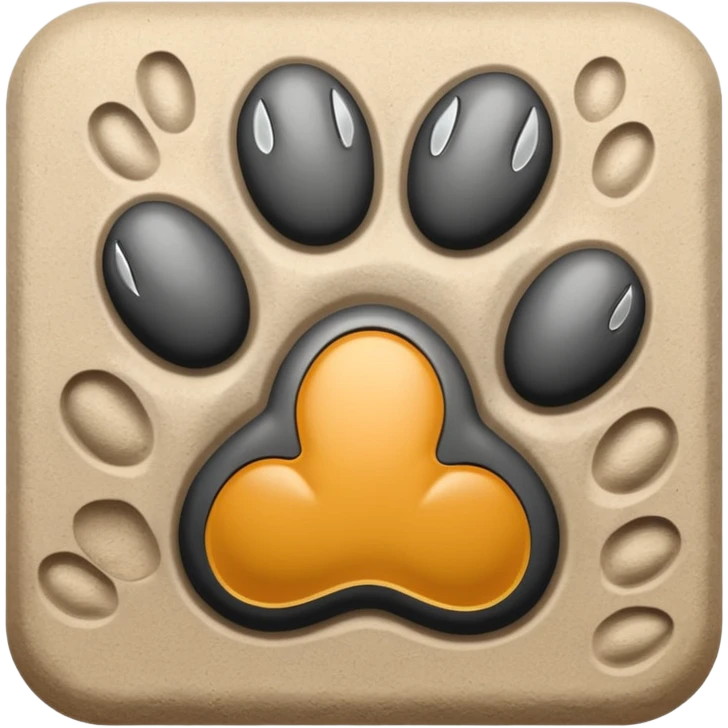 Paw print emoji