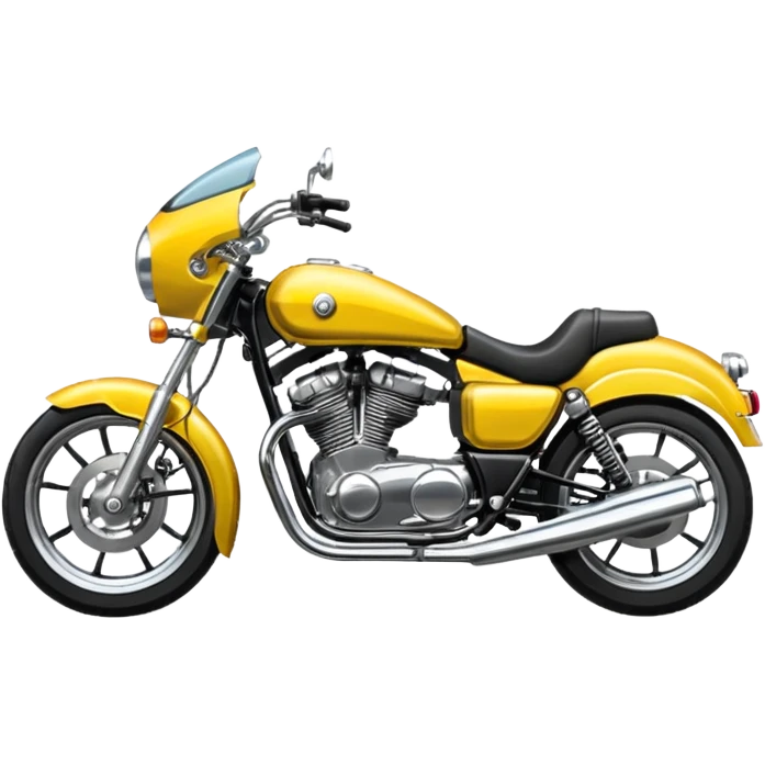 standard yellow motorcycle side view emoji