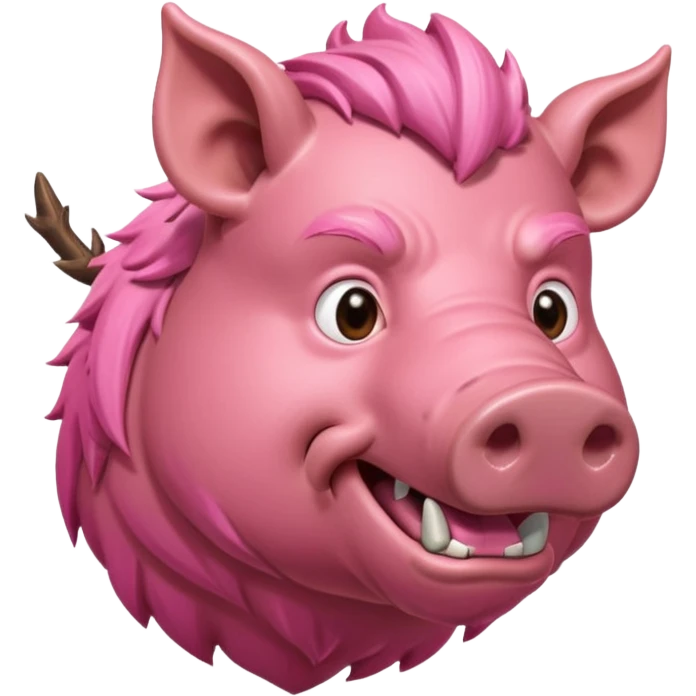 Pink boar emoji