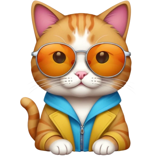 Cat with sunglasses emoji