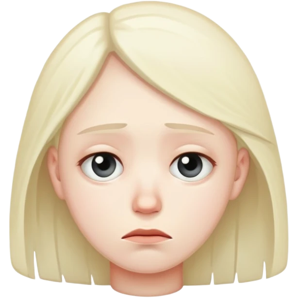 Sad and tired emoji