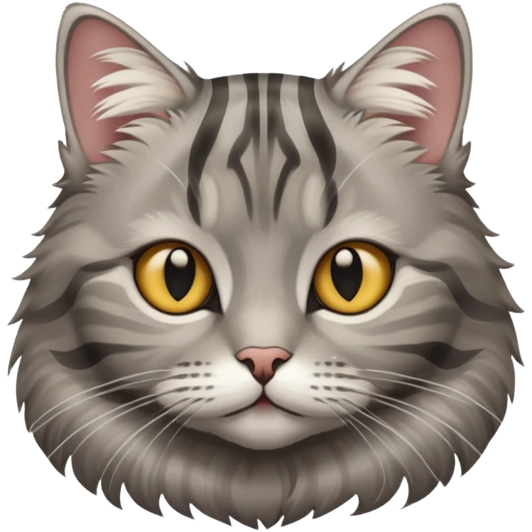 grey tabby cat  emoji
