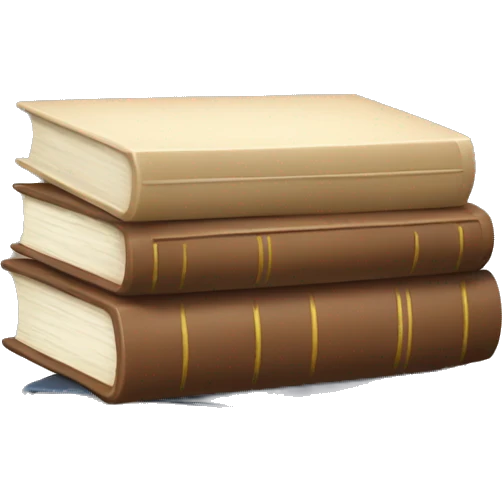 neutral stack of books emoji