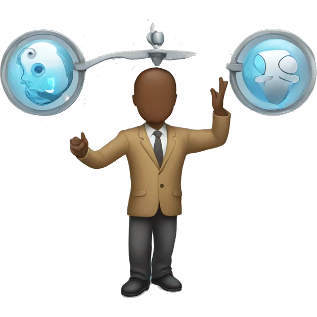 Balancing mind and technology  emoji