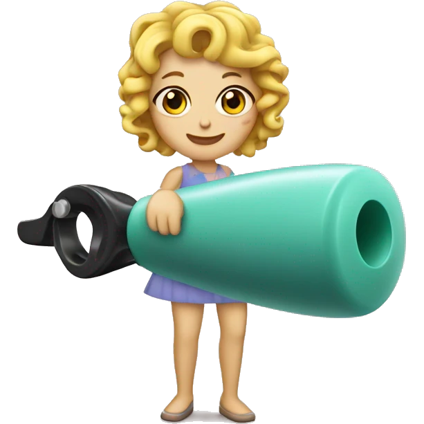 one plastic curler emoji
