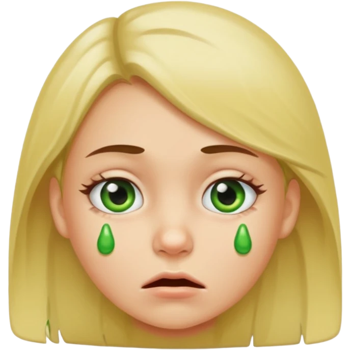 A girl with boogers  emoji