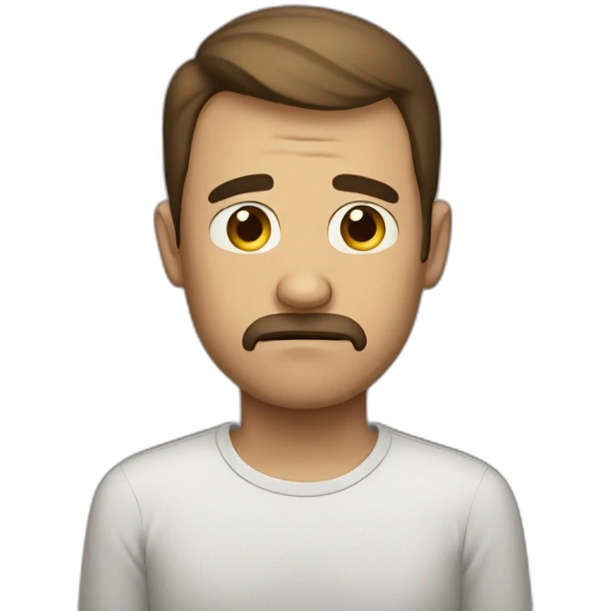 sad men who don't know anything emoji