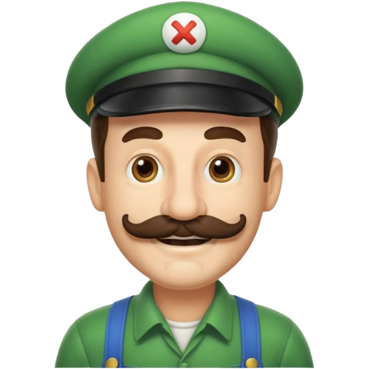 luigi big mustache emoji